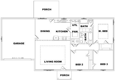 Rent house floor plan