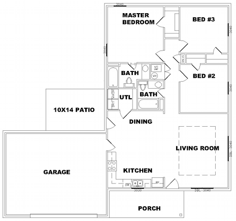 Rent house floor plan